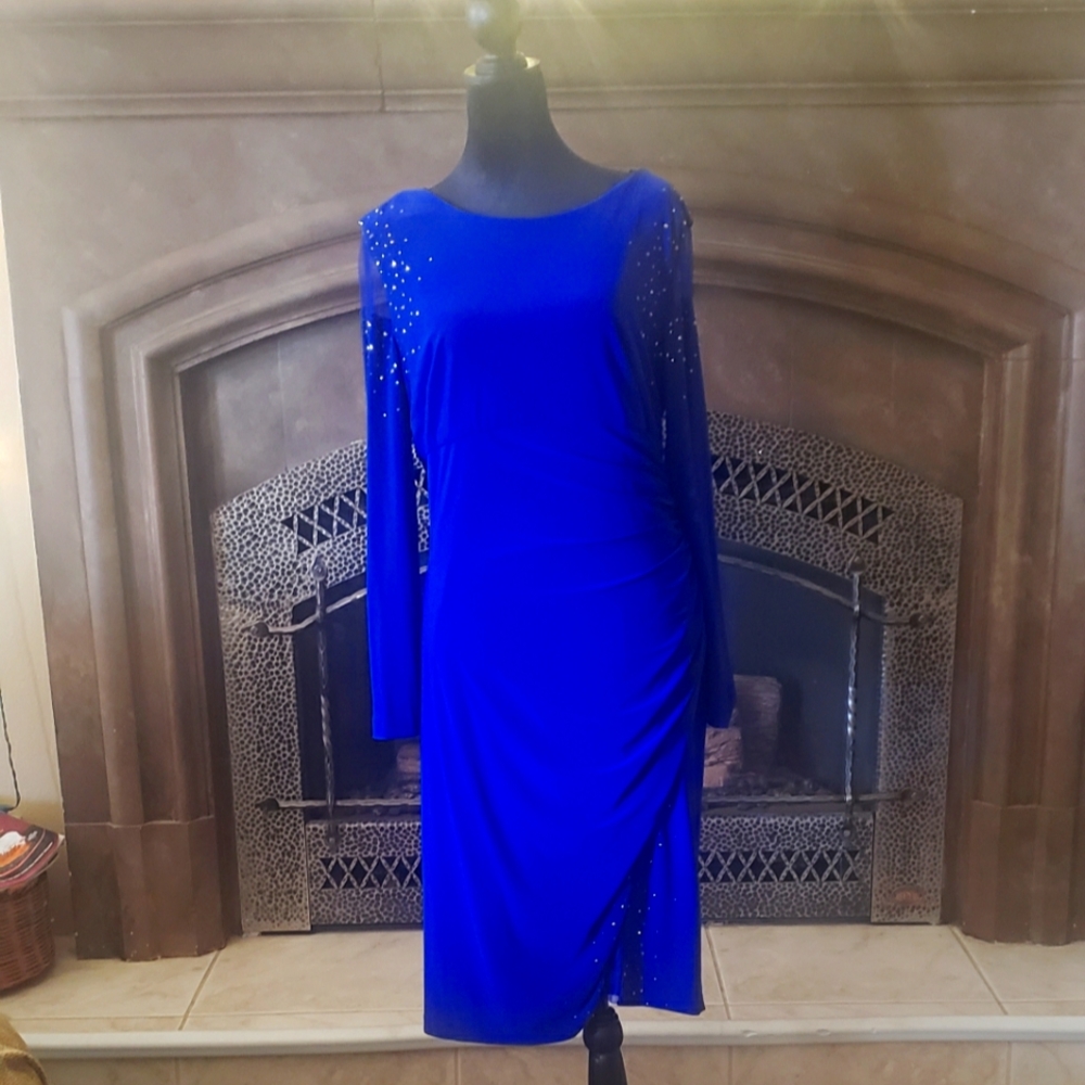 A beautiful blue dress.